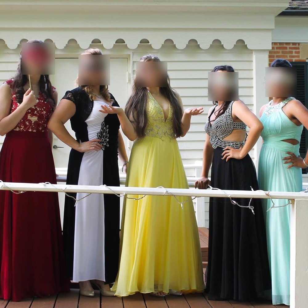 Camille La Vie Yellow Prom Dress